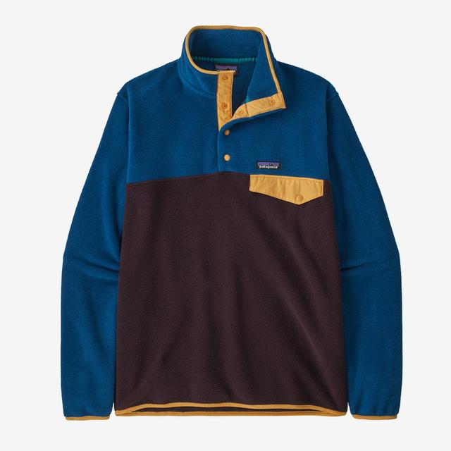 Patagonia Mens Lightweight Synchilla Snap-T Fleece Pullover Obsidian Plum