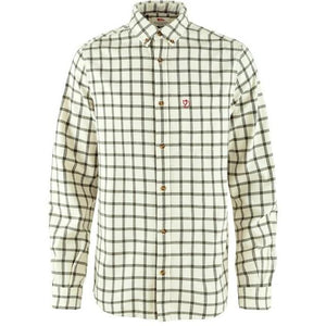 Fjallraven Mens Ovik Flannel Shirt 113-625 Chalk White-aurel Green / L