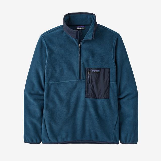 Patagonia Mens Microdini 1/2 Zip Pullover Tidepool Blue