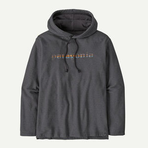 Patagonia Mens Lightweight 73 Text Logo Wildrise Hoody Ink Black