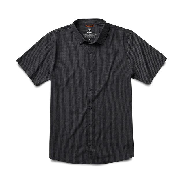 Roark Mens Bless Up Breathable Stretch Shirt BLK2 Black 2