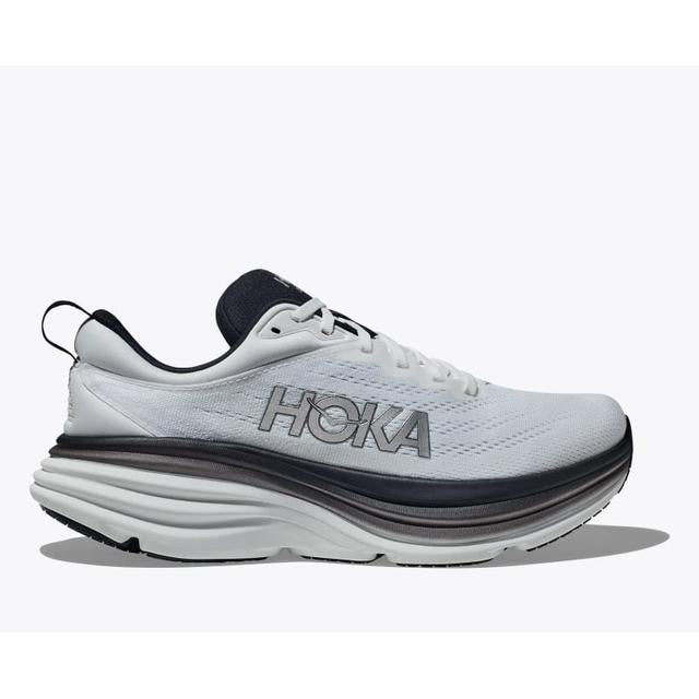 Hoka Mens Bondi 8 WBLC White/Black