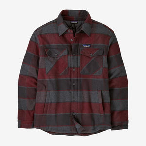 Patagonia Mens Lightweight Insulated Fjord Flannel Shirt WMIB William: Ink Black