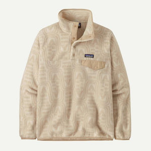 Patagonia Womens Lightweight Synchilla Snap-T Pullover FLDO Flow: Dyno White