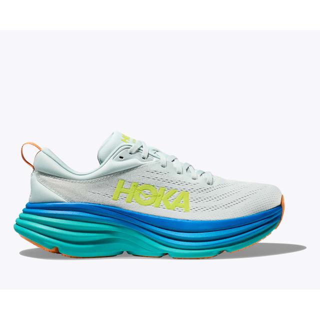 Hoka Mens Bondi 8 IFBOB Ice Flow/Bit of Blue