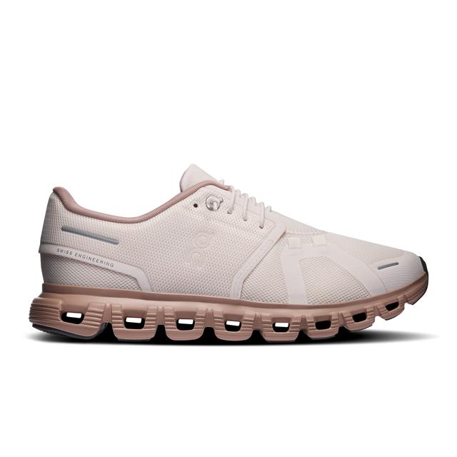 On Running Womens Cloud 6 Oyster | Biscuit