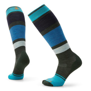 Smartwool Womens Snowboard Targeted Cushion Over The Calf Socks G51 Dark Sage