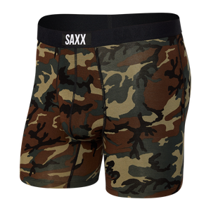 Saxx Underwear Co. Mens Vibe Super Soft Boxer Brief WV Wavelength Spacedye/MRTME / L