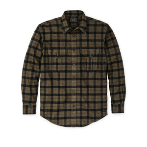 Filson Men's Alaskan Guide Shirt Otter Green/Black Black