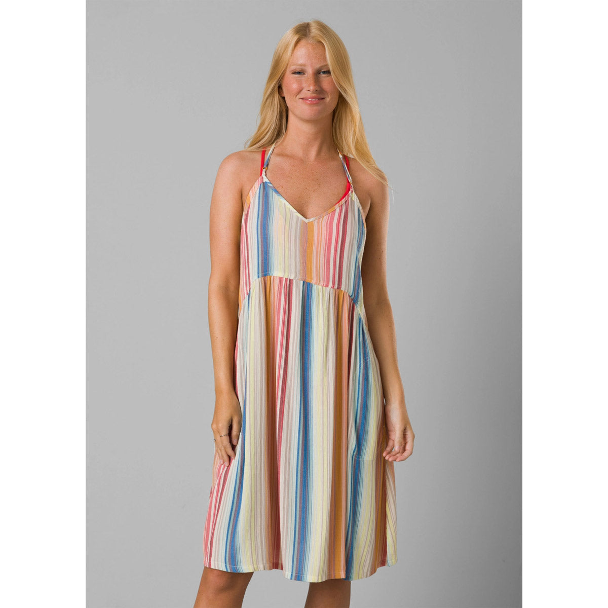 Prana Women's Fernie Dress ulti Baja Stripe / M