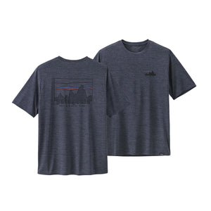 Patagonia Men's Capilene Cool Daily Graphic Shirt '73 Skyline: Smolder Blue X-Dye