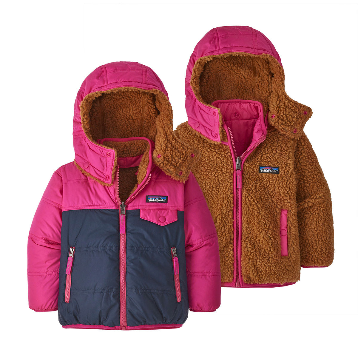 Patagonia Baby Reversible Tribbles Hoody New Navy