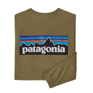 Patagonia Men's Long-Sleeved P-6 Logo Responsibili-Tee oray Khaki / M