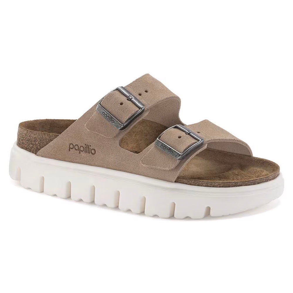 Birkenstock Arizona Chunky Suede Leather - Narrow Warm Sand