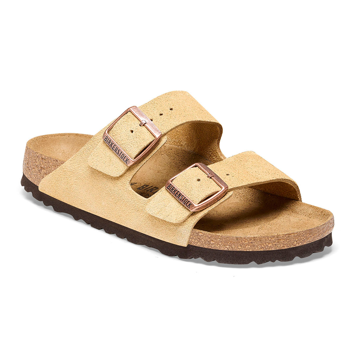 Birkenstock Arizona Suede Leather - Regular Latte Cream