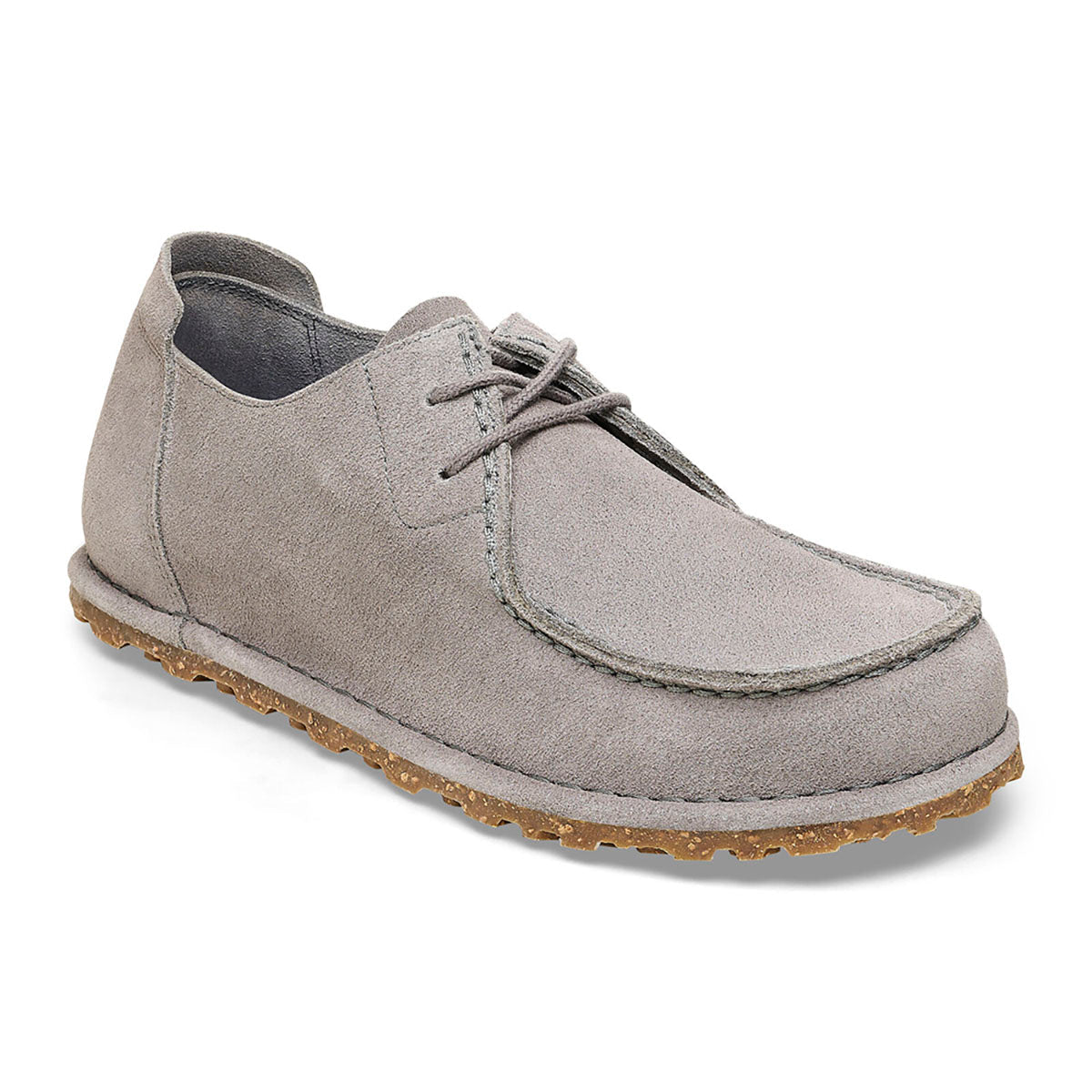Birkenstock Utti Lace Suede Leather - Regular Whale Gray