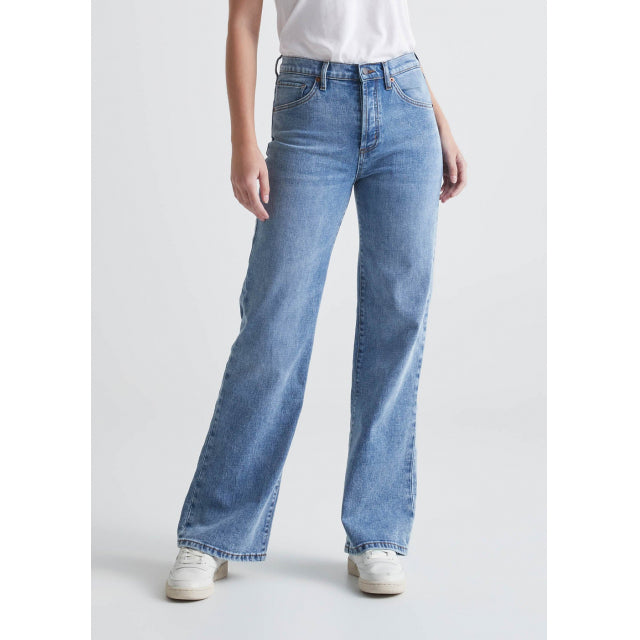 DU/ER W Midweight Performance Denim Wide Leg 33" VBL Vintage Blue