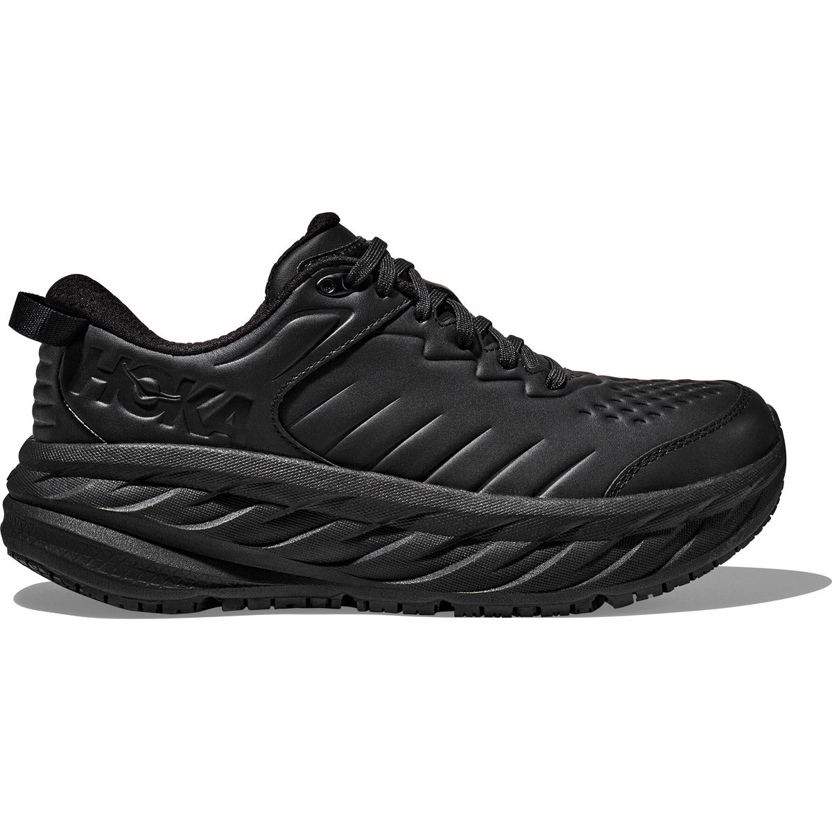 Hoka Mens Bondi SR Wide Black / Black