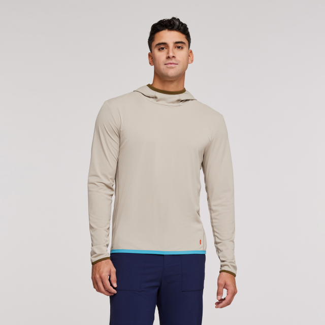 Cotopaxi Mens Sombra Sun Hoodie PEBBL Pebble