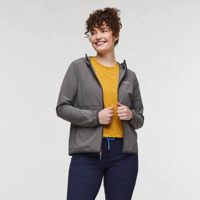 Cotopaxi Womens Vuelta Performance Windbreaker Jacket CNDR Cinder