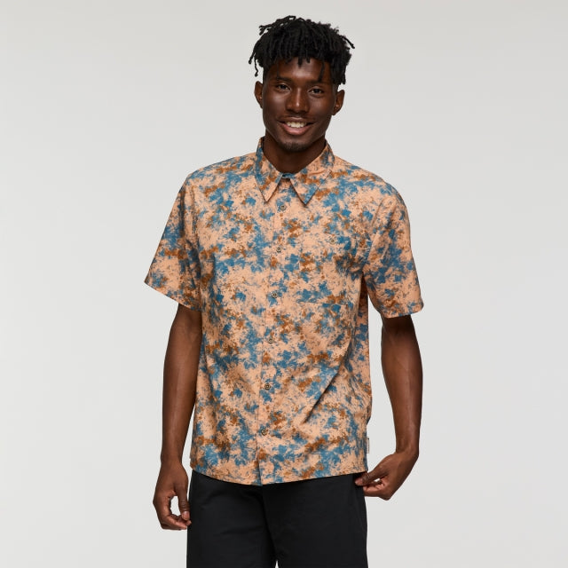 Cotopaxi Mens Estival Button Up Shirt - Print Galactic Drizzle