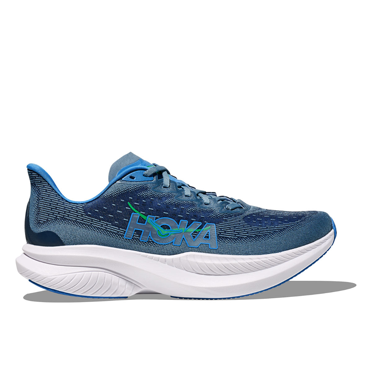 Hoka Mens Mach 6 Downpour / Thunder Cloud