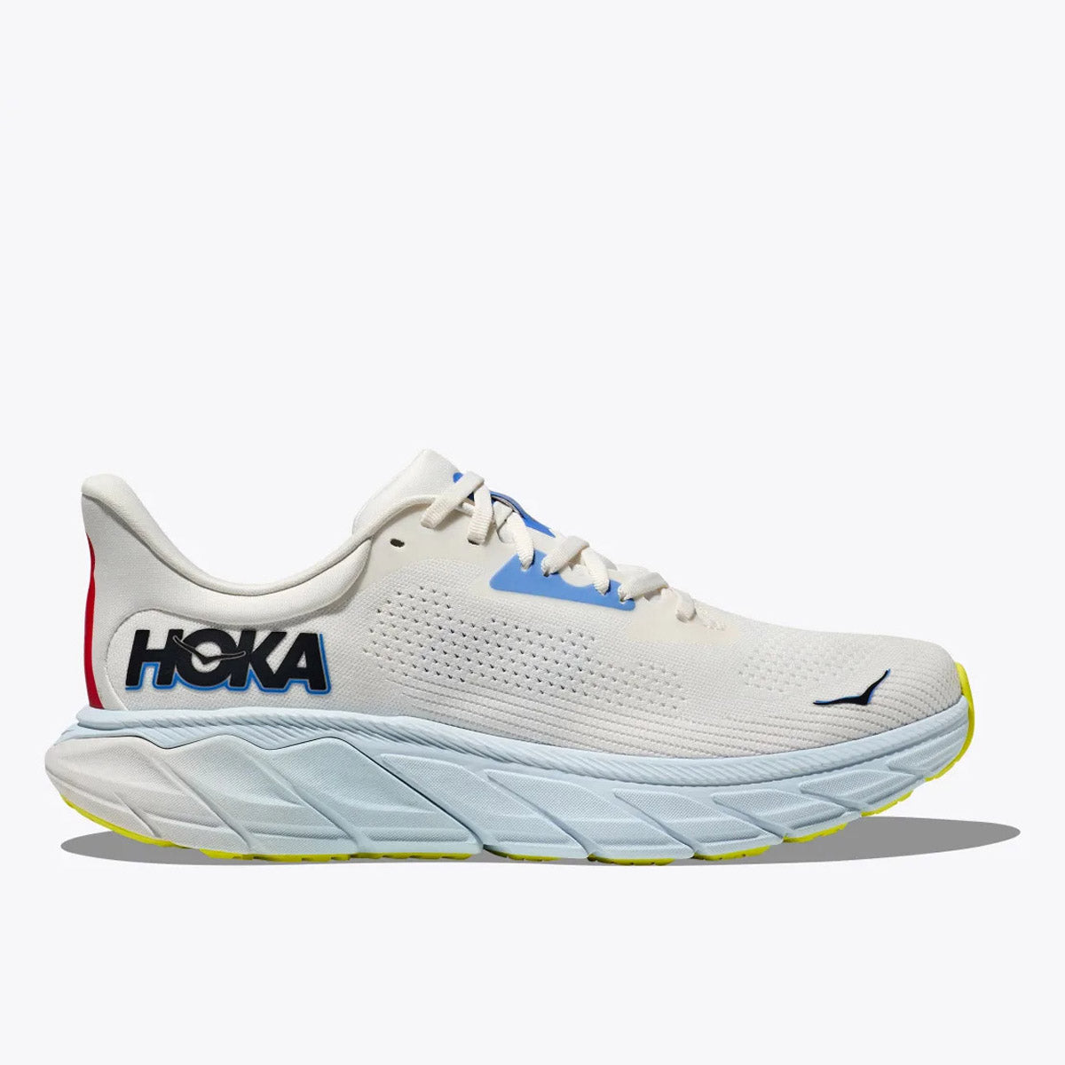 Hoka Men&#39;s Arahi 7 Blanc De Blanc/Virtual Blue