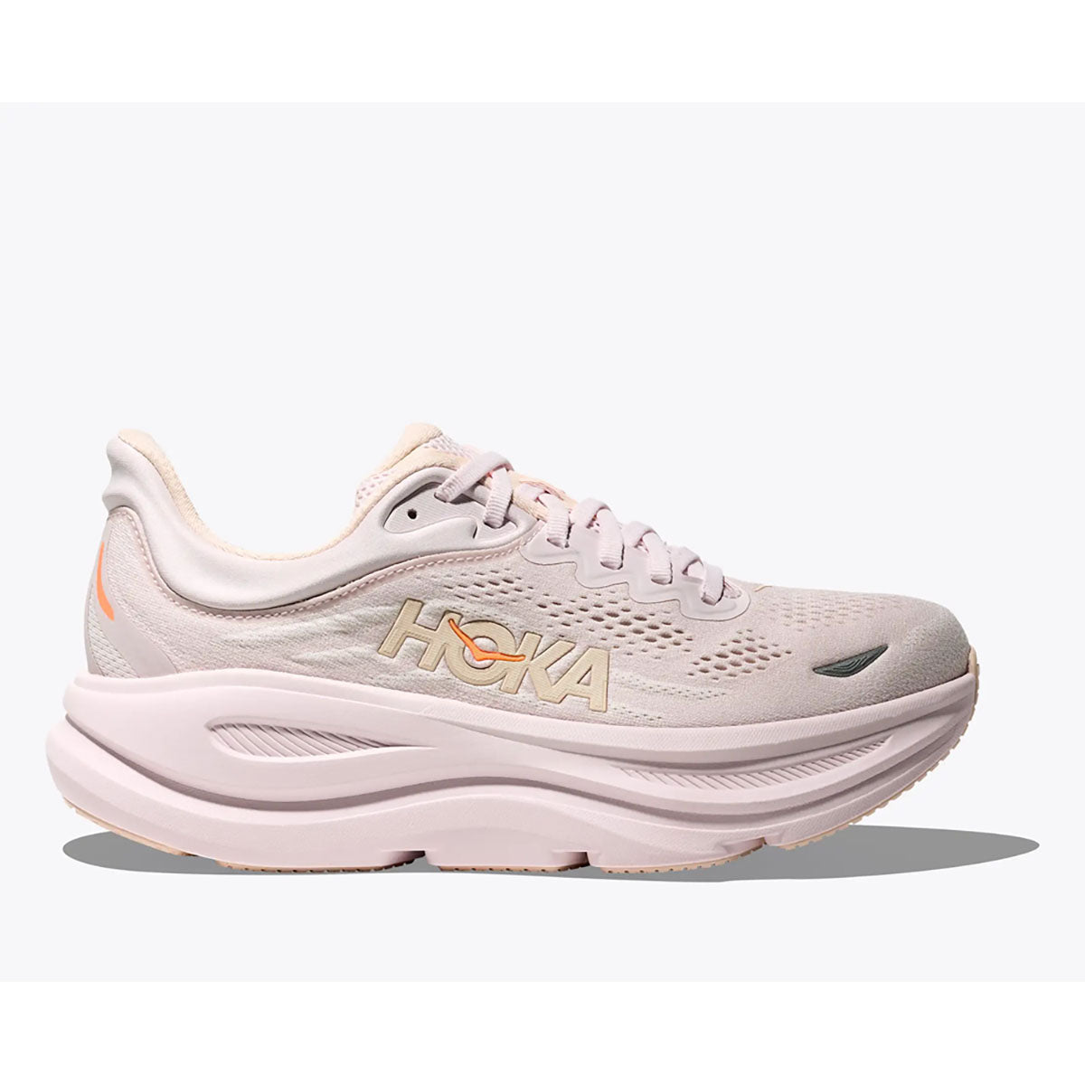 Hoka Womens Bondi 9 Lilac Cream / Tangerine Glow