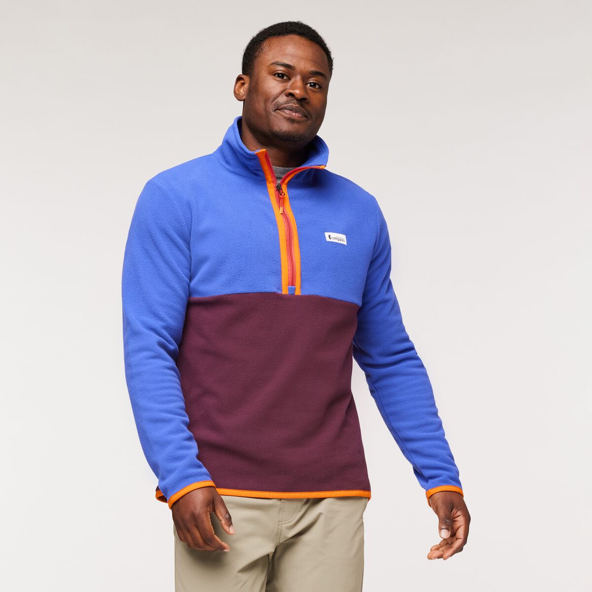 Cotopaxi Men&#39;s Amado Fleece Pullover Blue Violet/Wine