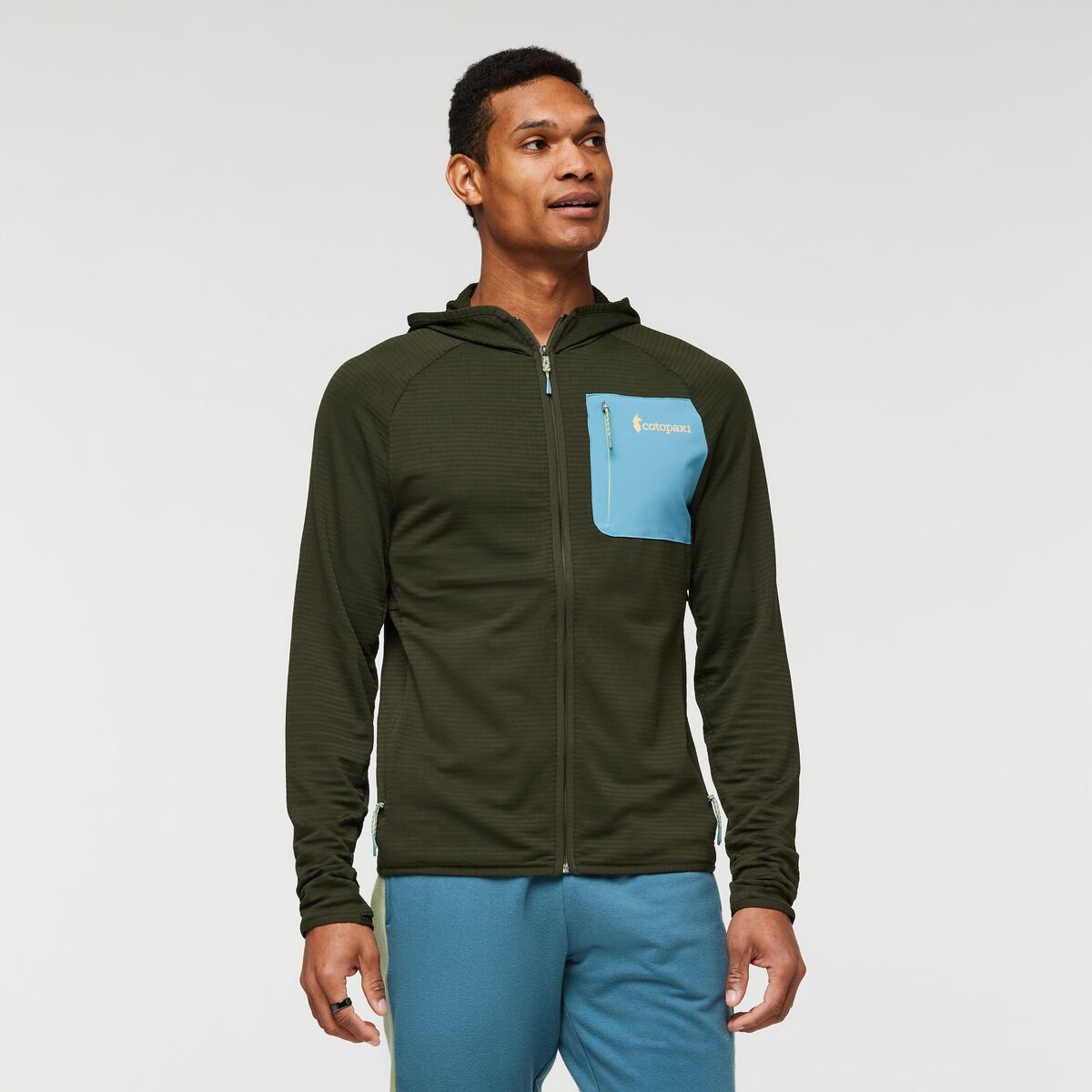 Cotopaxi Men&#39;s Otero Fleece Full-Zip Hooded Jacket Woods
