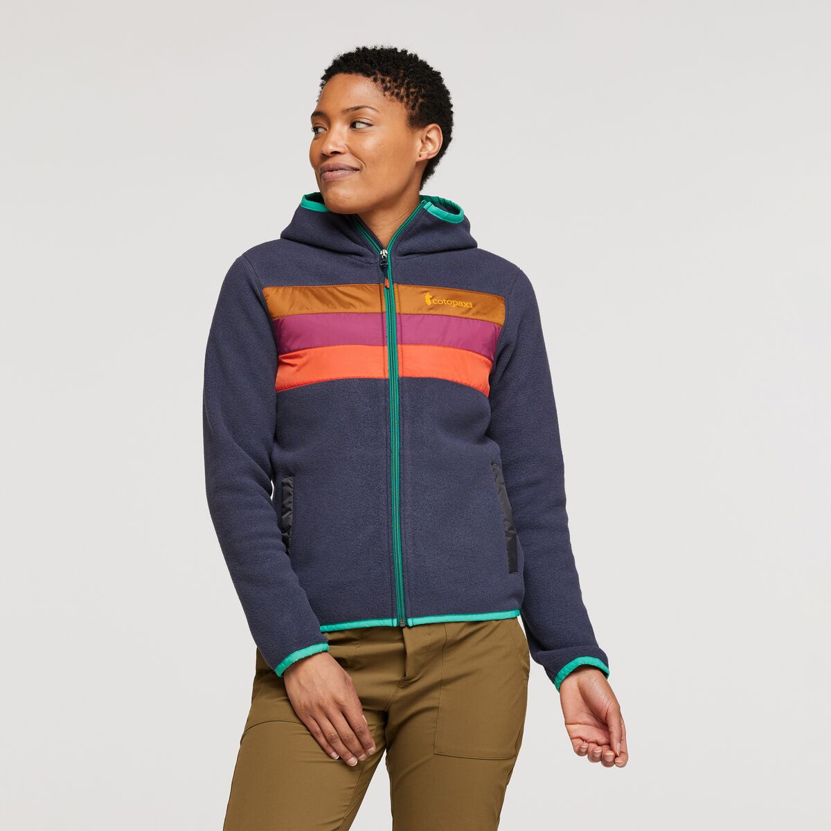 Cotopaxi Women&#39;s Teca Fleece Hooded Half-Zip Jacket Saturn