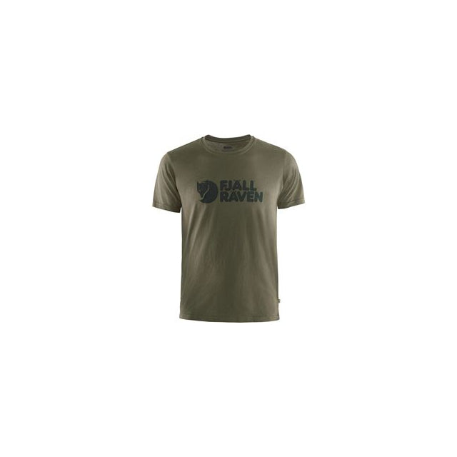 Mens Fjallraven Logo T-shirt 633 Dark Olive