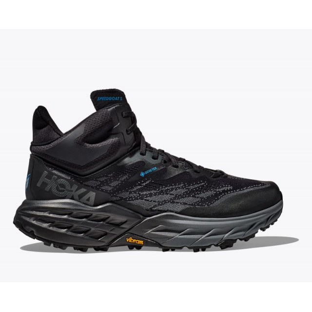 Hoka Men&#39;s Speedgoat 5 Mid GTX BBLC Black/Black