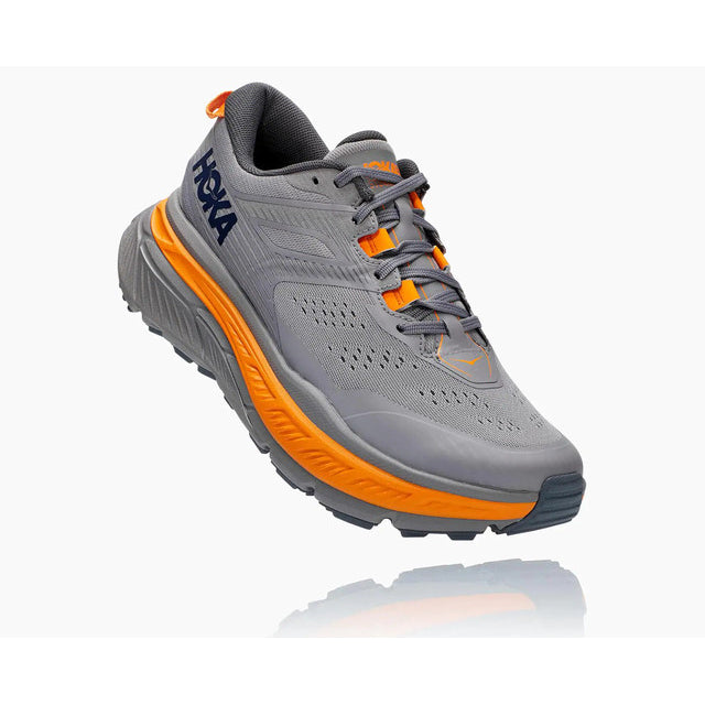 Hoka Men&#39;s Stinson ATR 6 FGBM Frost Gray/Bright Marigold