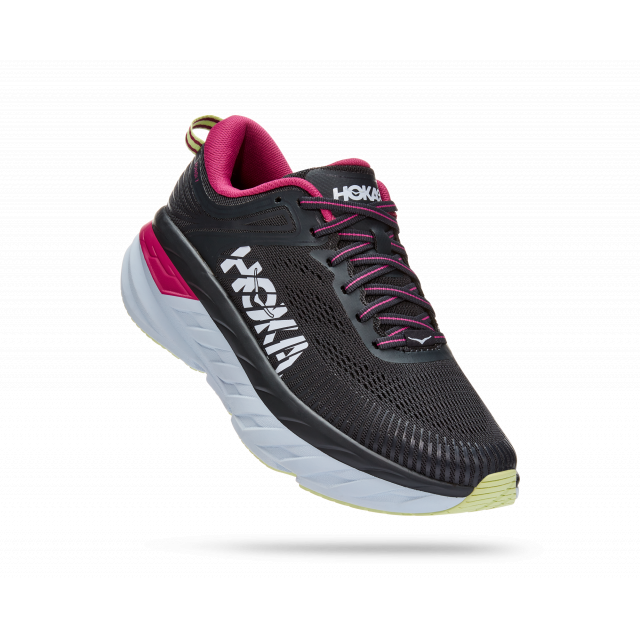 Hoka Women&#39;s Bondi 7 BGFF Blue Graphite/Festival Fuchsia