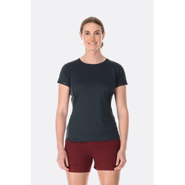 Rab Women's Sonic Ultra Tee BLG Beluga/Graphene