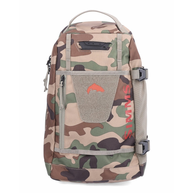 Simms Fishing Tributary Sling Pack 569 Woodland Camo