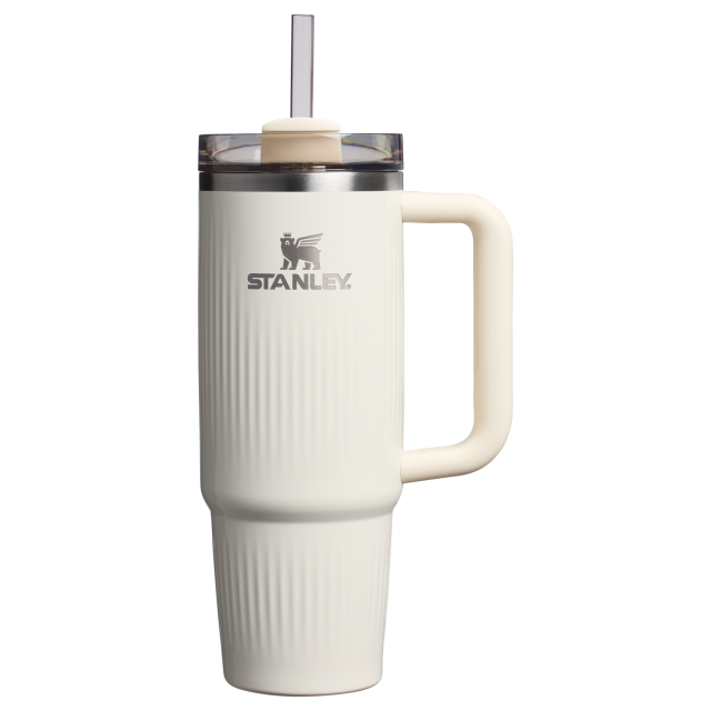 Stanley The Quencher H2.0 Fluted Textured Tumbler 30oz Cream Gloss