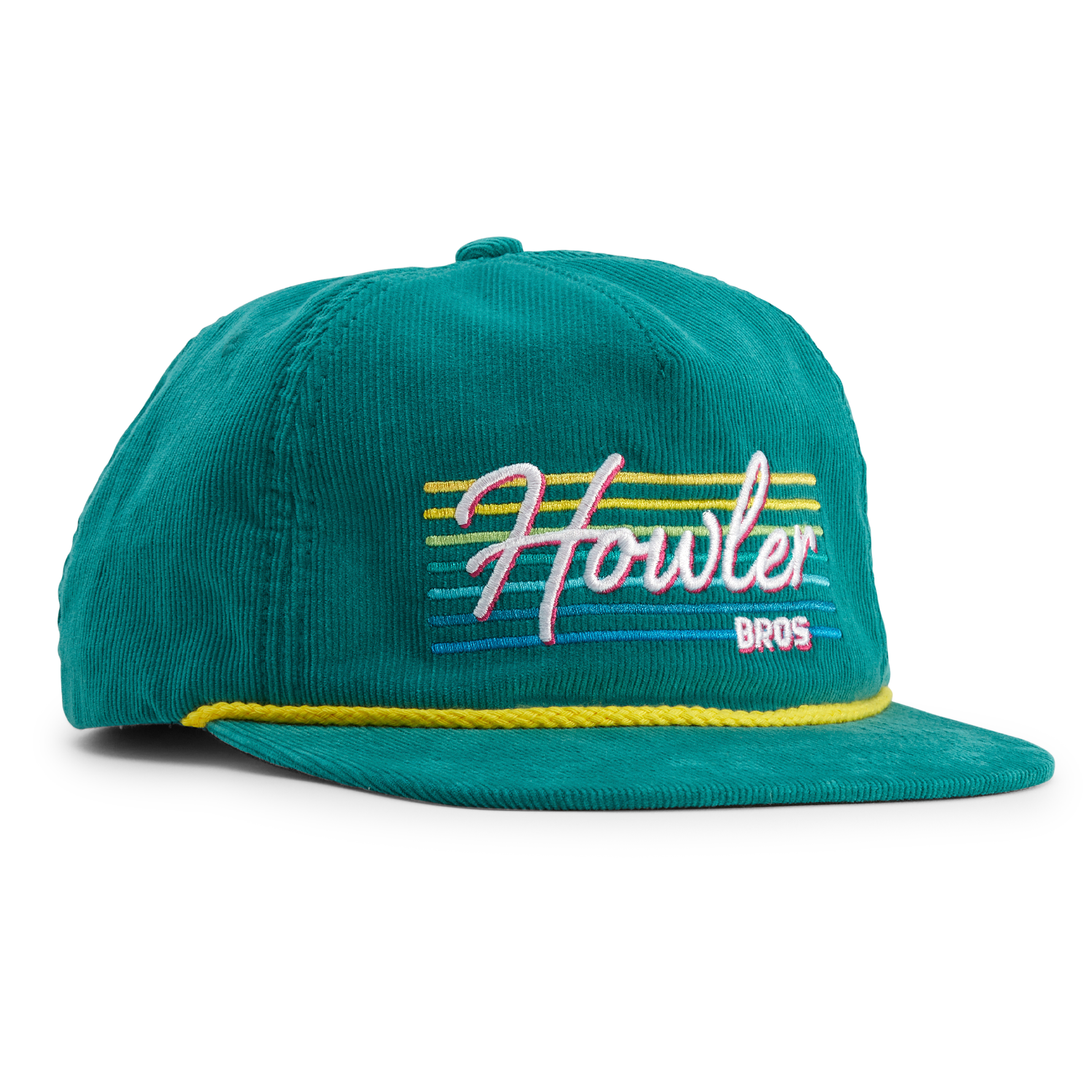 Howler Brothers Unstructured Snapback BEA Howler Beach Club: Teal Corduroy