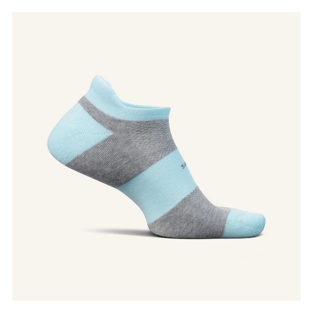 Feetures! High Performance Cushion No Show Tab Socks Bliss Blue