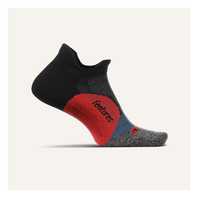 Feetures! Elite Light Cushion No Show Tab Socks Bounce Black