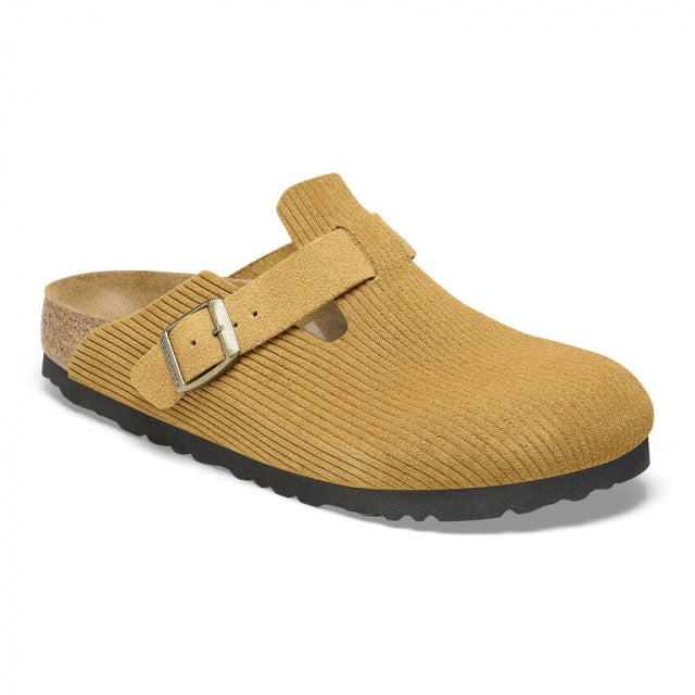 Birkenstock Boston SFB Suede-Reg Corduroy Cork Brown