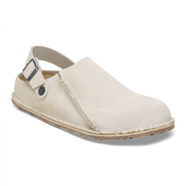 Birkenstock Lutry Premium Suede - Narrow Eggshell