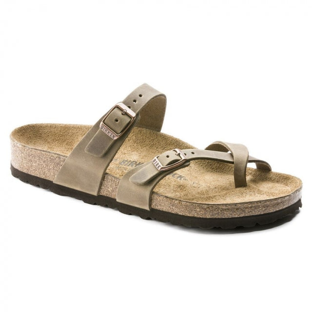 Birkenstock Mayari Oiled Leather - Regular Tobacco Brown:
