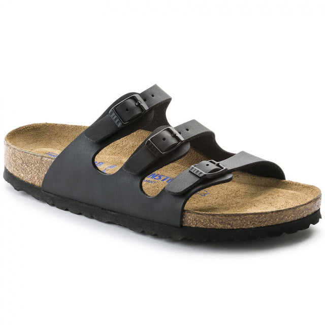 Birkenstock Women&#39;s Florida Birko-Flor Nubuck Black