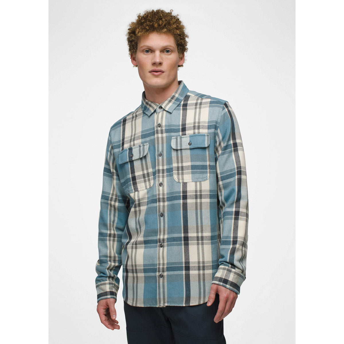 Prana Men's Westbrook Flannel Shirt High Tide