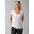 Prana Women's Cozy Up Scoop Neck Tee White