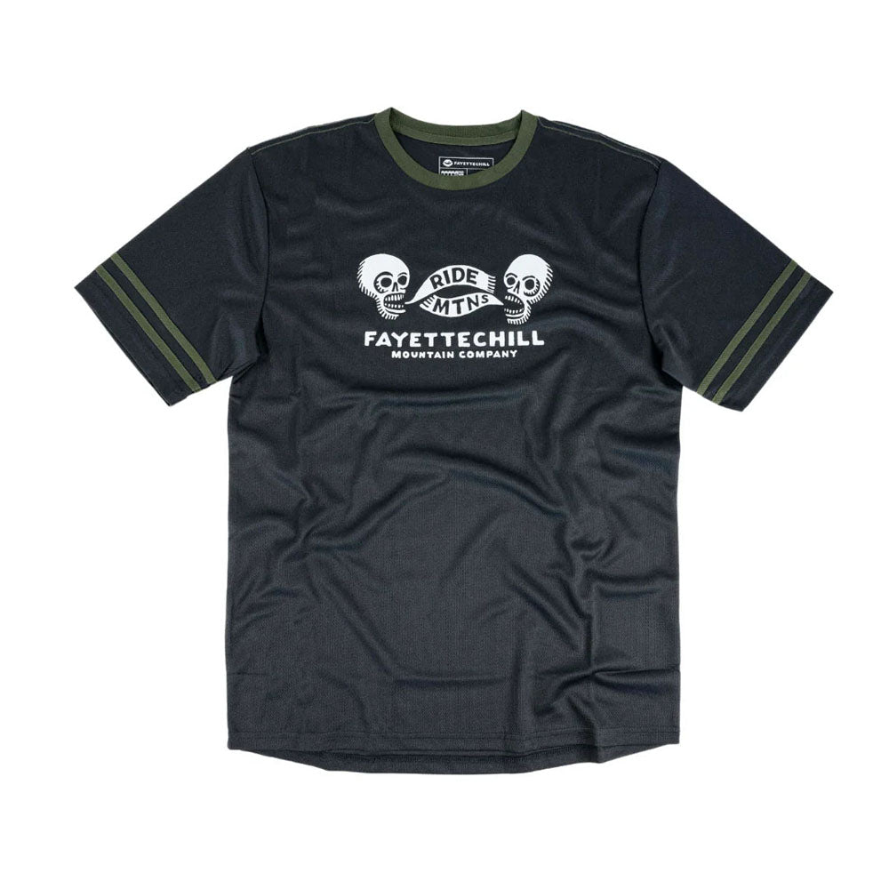 Fayettechill Mens Ride Mtns Ryder Tee Charcoal/Forest