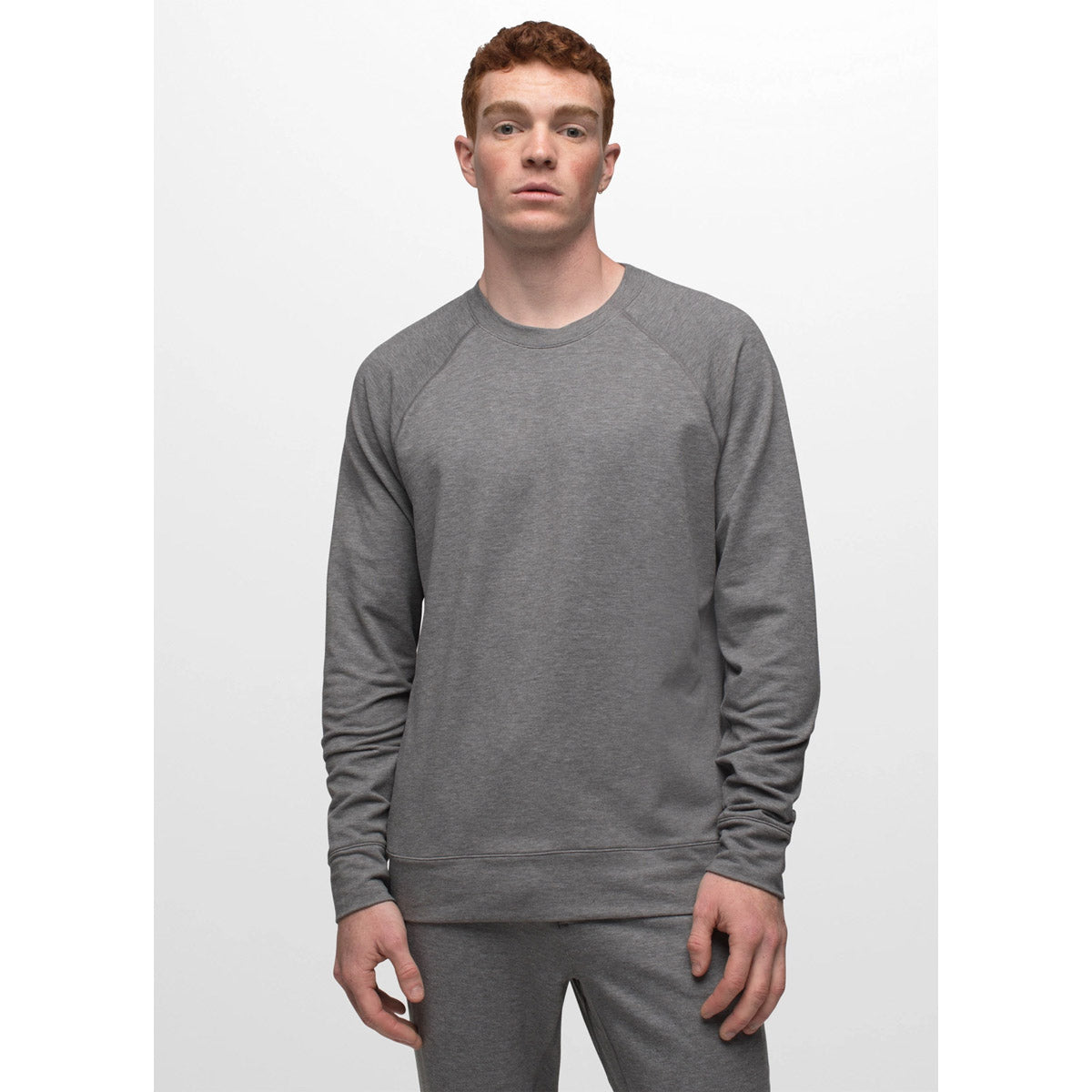 Prana Men's Altitude Tracker Crew II Heather Grey