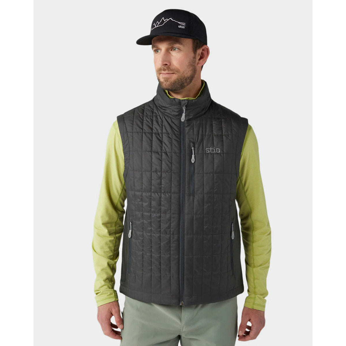 Stio Men&#39;s Azura Insulated Vest Boundary Black